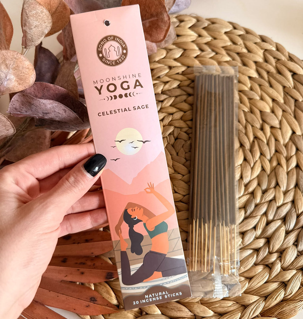 Incenso Moonshine Yoga Salvia (per pulire e rivitalizzare lo spazio)
