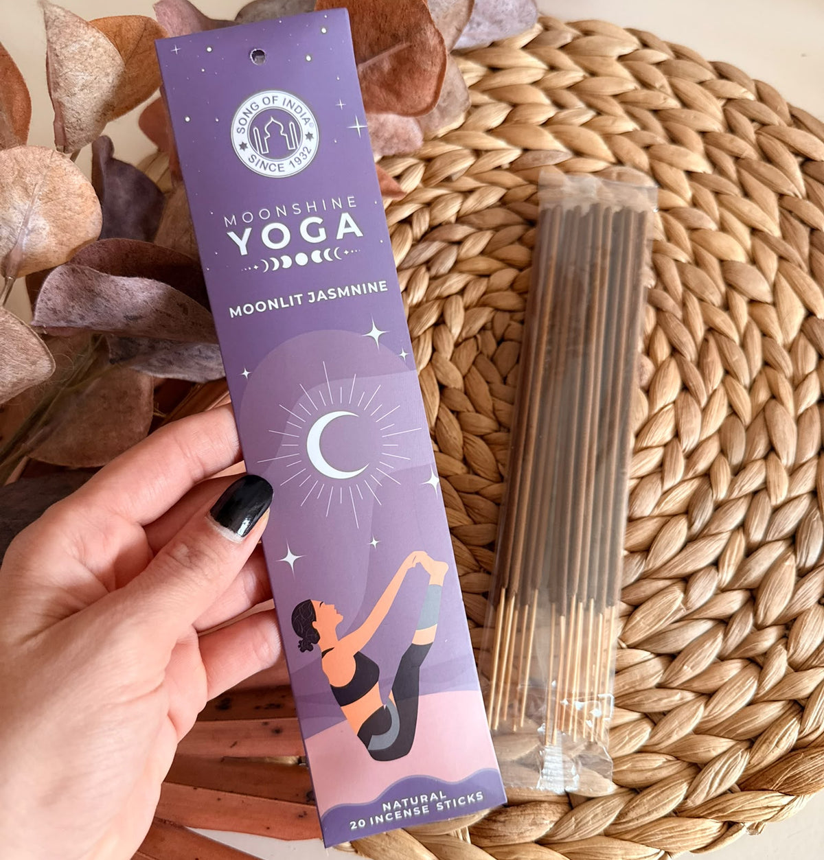 Incenso Moonshine Yoga Gelsomino (Atmosfera fresca e armoniosa)