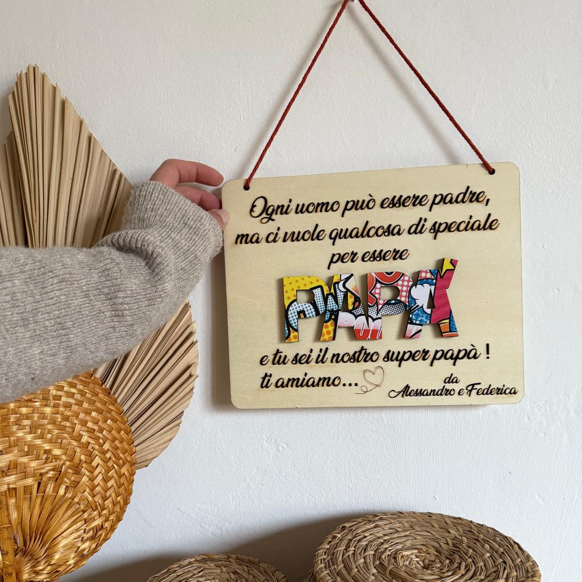 Targhetta super papà!