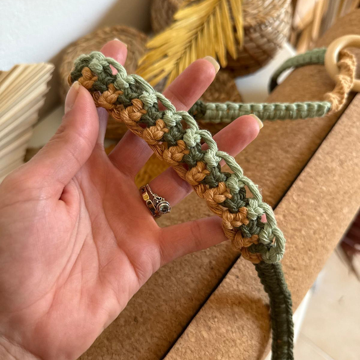 Porta tappetino yoga in macramè 🧘🏻♀️