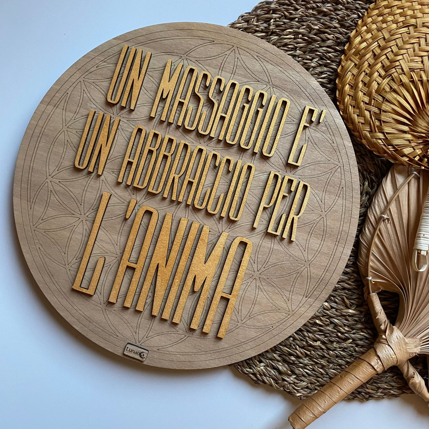 Fiore della vita con aforisma 💛