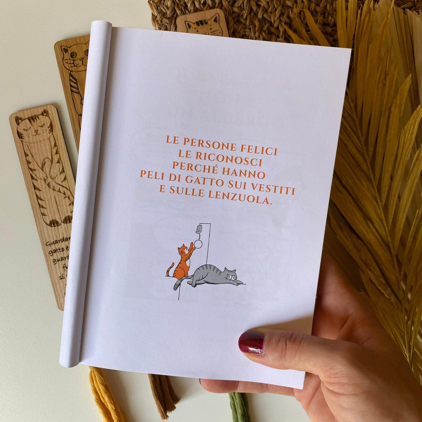 Segnalibro gatto in legno 🐈🐈⬛