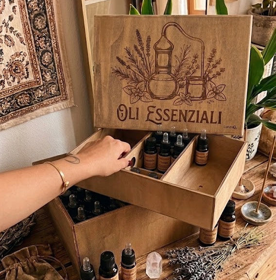 Scatola porta oli essenziali 🪔