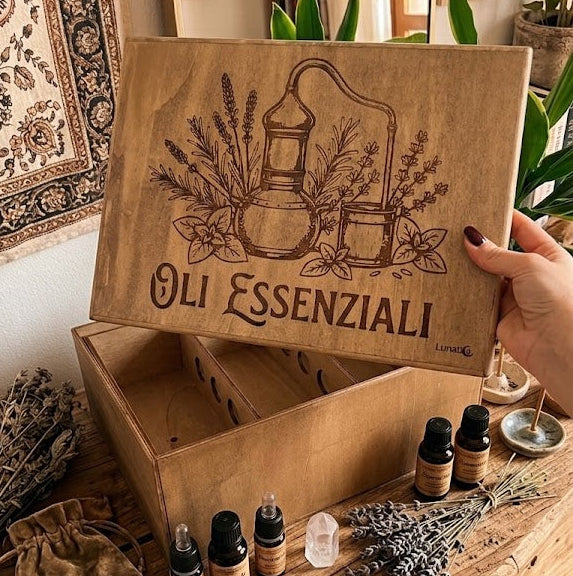 Scatola porta oli essenziali 🪔