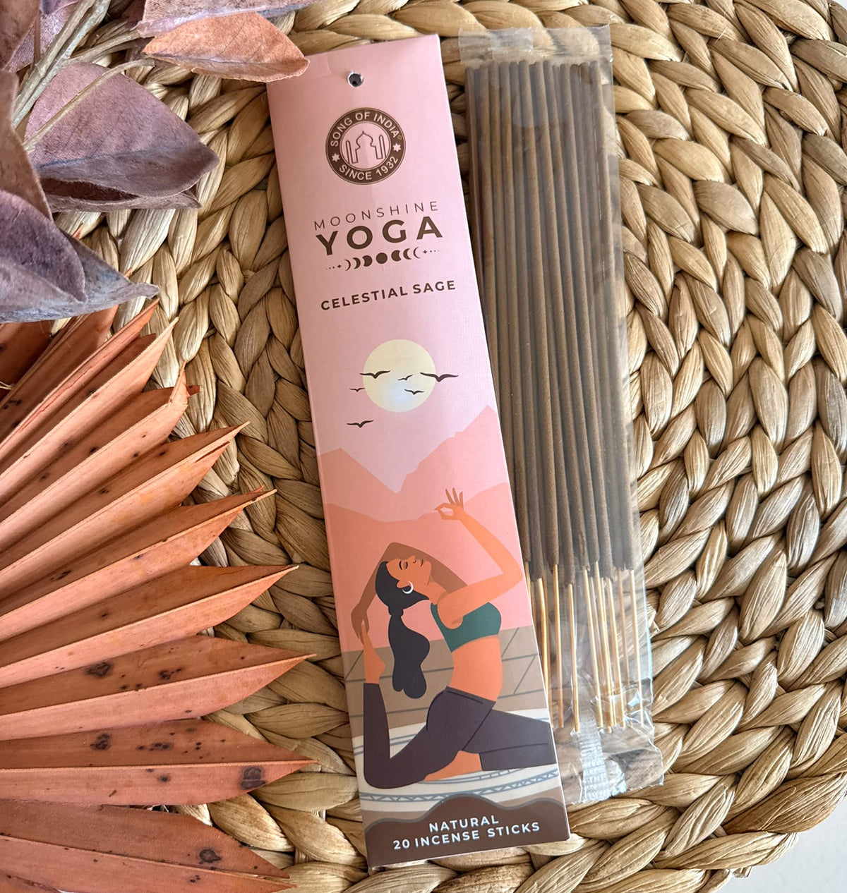 Incenso Moonshine Yoga Salvia (per pulire e rivitalizzare lo spazio)
