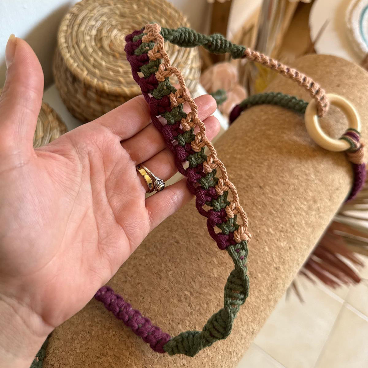 Porta tappetino yoga in macramè 🧘🏻‍♀️