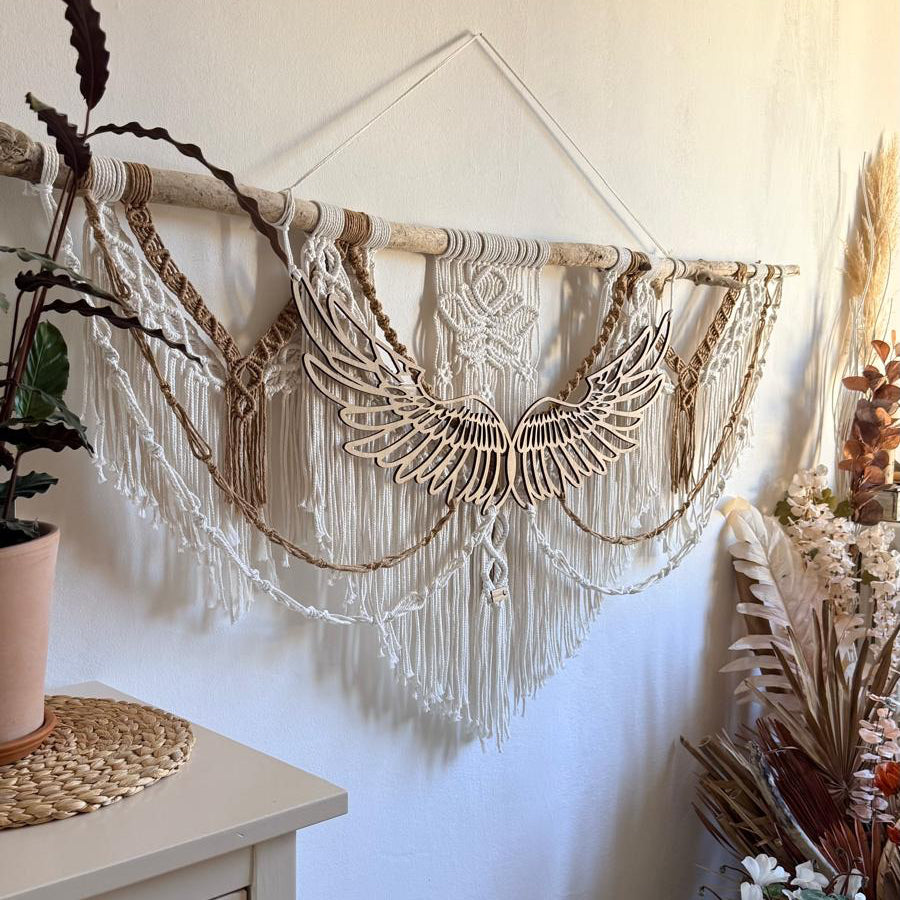 Arazzo macramè Angelo custode 🪽