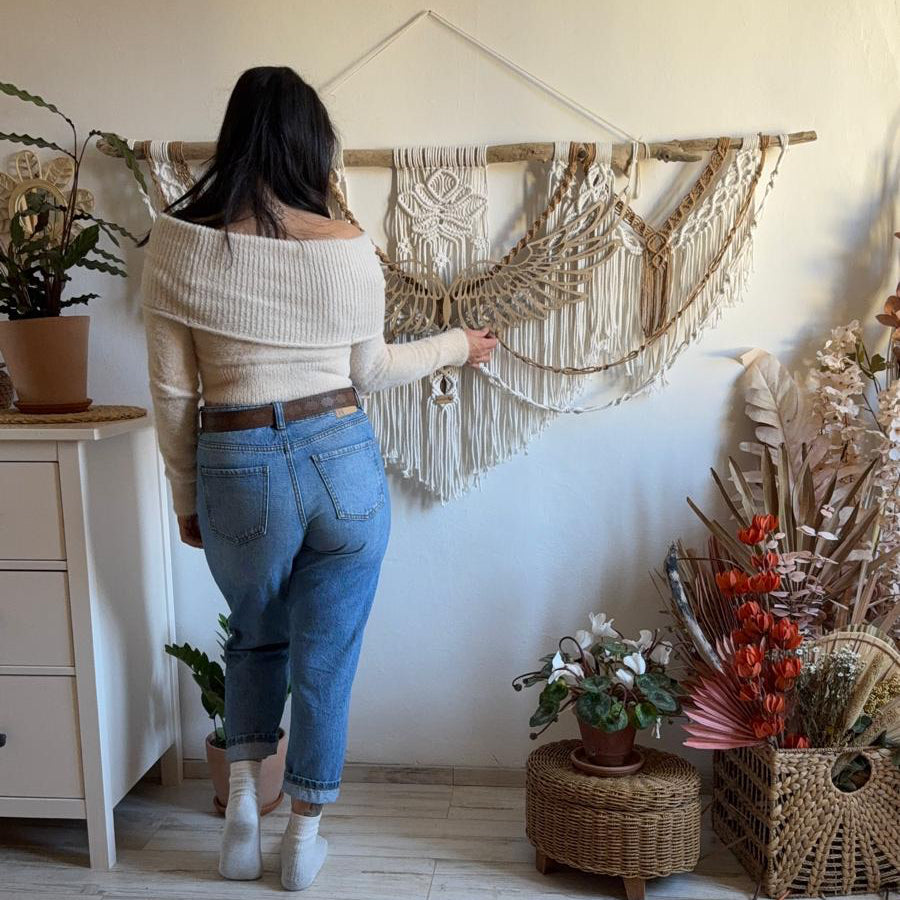 Arazzo macramè Angelo custode 🪽