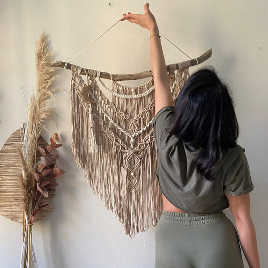 Arazzo macramè mezzaluna 🌙