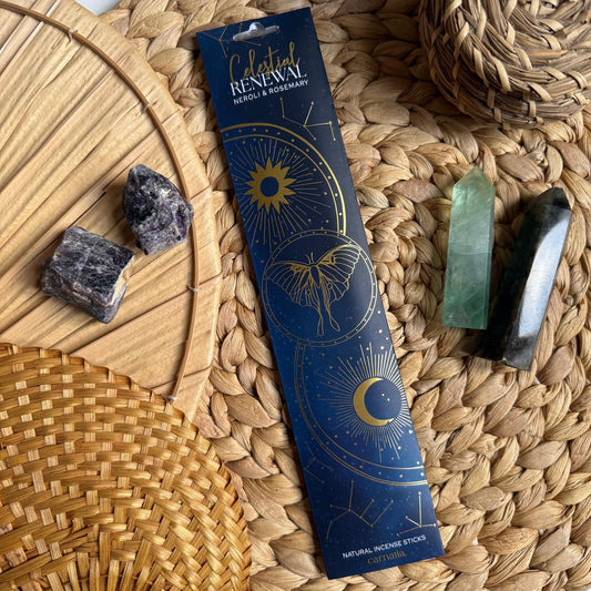 Incenso Cosmic Bloom 🪐 Neroli e Rosmarino (rinnovamento celeste)