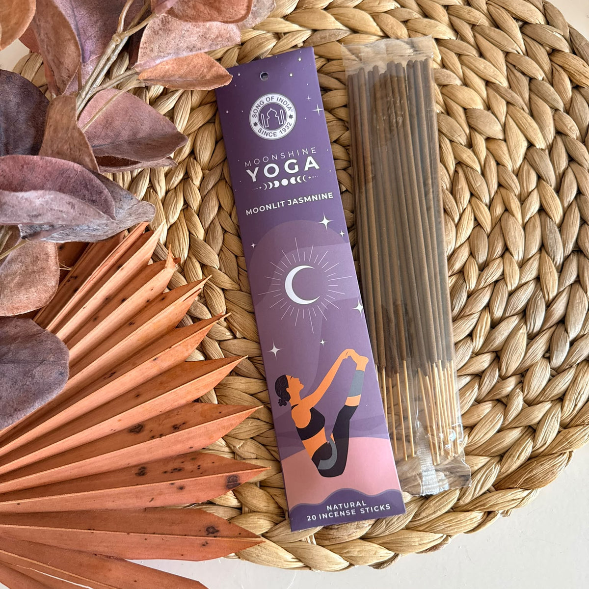 Incenso Moonshine Yoga Gelsomino (Atmosfera fresca e armoniosa)